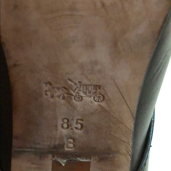 Coach brown leather mules 8.5B - Picture 6 of 6